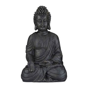 Budas statuja Relaxdays, meditējoša, 24 × 40 × 15 cm