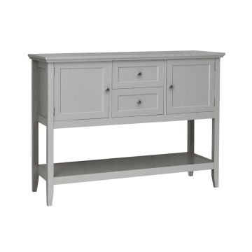Bufetes tipa kumode, 2 atvilktnes, 2 skapīši, 117 × 38 × 86,5 cm