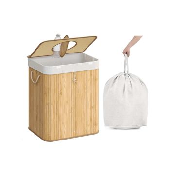 SONGMICS Bottle Collection Container, 95 l, Sand, 40.5 × 61 × 40.5 cm