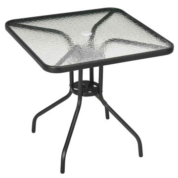 Āra galds Outsunny 76x76x72cm., melns