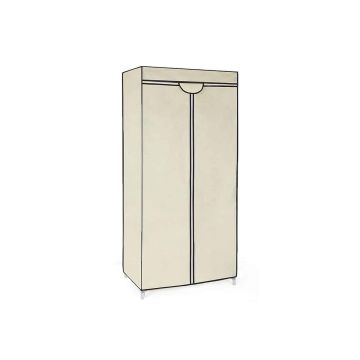 Auduma skapis 160 x 75 x 45 cm, bēšs
