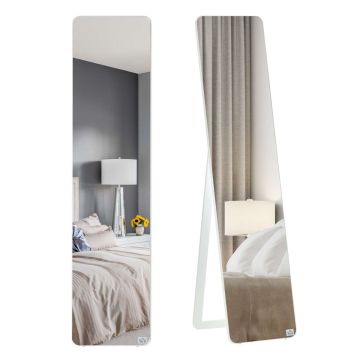 Spogulis Homcom 37x43x156cm, balts