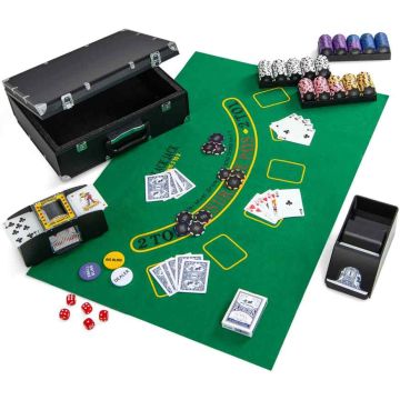 Pokeru komplekts 39x31,5x13,5cm, dažādās krāsās