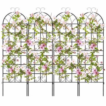 Galvanized Steel Trellis for Climbing Plants, 2 or 4 pcs, 71 × 20 inches