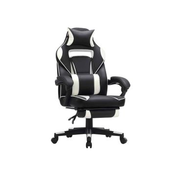 Spēļu krēsls OBG73BW, melns/balts