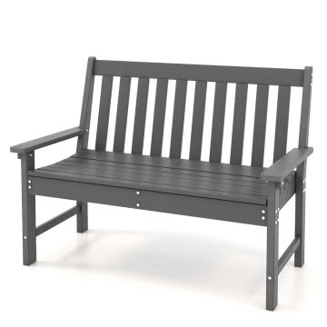 Dārza sols 132x65x91cm, pelēkas krāsas