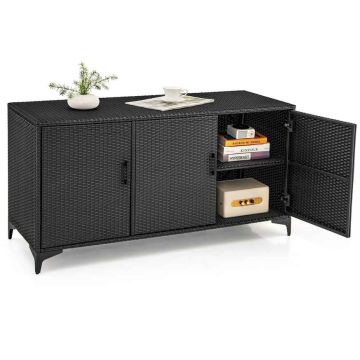 Storage box, 3 removable shelves, 318 l, 135 × 70 × 50 cm