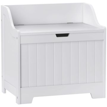 Glabāšanas kaste ar vāku, 61 l, Balta, 56,5 × 56 × 38 cm