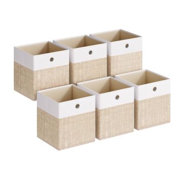 SONGMICS storage box set, 6 pcs, 26 × 26 × 28 cm