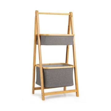 Storage box, 2 baskets, 44.5 × 35 × 97.5 cm