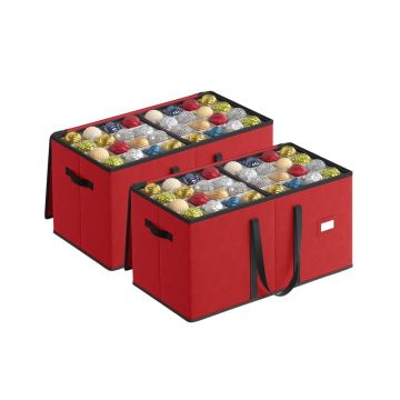 SONGMICS RFB043R01 Storage Box, 8 Trays, 128 Compartments, 66 × 34 × 34 cm