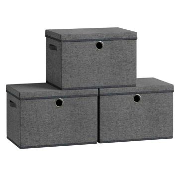 Uzglabāšanas kārbas SONGMICS, 3 gab, 43 × 30 × 30 cm