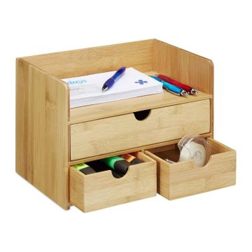 Glabāšanas kaste Relaxdays 10025553.0, 3 atvilktnes, 30 × 21 × 20 cm