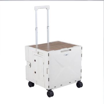 Storage trolley, Foldable, 75 l, 50.8 × 43.2 × 50.8–94.5 cm