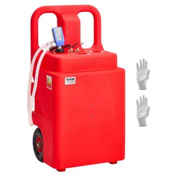 Топливный бак для перекачивания VEVOR YHM-120B, 121 л, 12 В, 2,5 GPM, Красный, 54 × 107 × 46,5 см