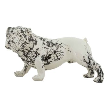 Dekoratīva buldoga skulptūra, 38 × 21 × 18,5 cm