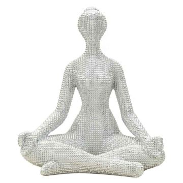 Dekoratīva sievietes jogas statuete, 20,5 × 23 × 15,5 cm