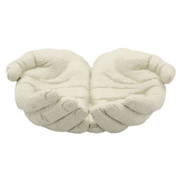 Dekoratīva bļoda Mauro Ferretti Hands Stons, 22,7 × 7,3 × 20 cm