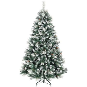 Mākslīgā Ziemassvētku eglīte, 1000 zari, 34 čiekuri, Ø114 × 180 cm