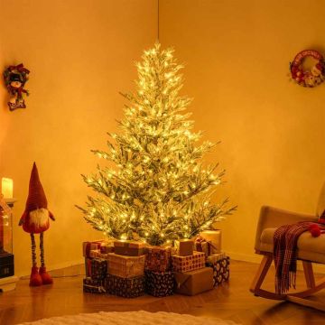 Artificial Christmas tree, 1074 branches, 450 LEDs, 13 modes, 156 × 210 cm