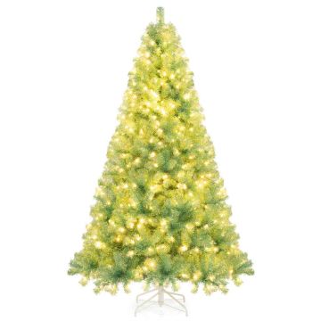 Artificial Christmas tree, 1300 twig tips, 550 LEDs, 135 × 225 cm