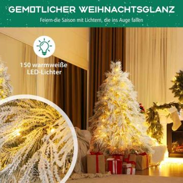 Artificial Christmas tree, 150 LED lights, 88 × 146 × 88 cm