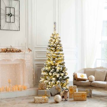 Artificial Christmas tree, 150 LED lights, Ø 55 × 135 cm