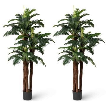 Artificial palm trees, 2 pcs, 19.5 × 17.5 × 191 cm