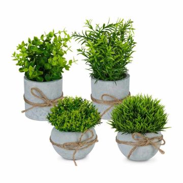 Искусственные комнатные растения Relaxdays, 4 шт