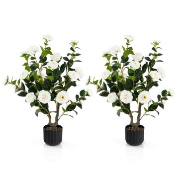 Artificial camellia trees, 2 pcs