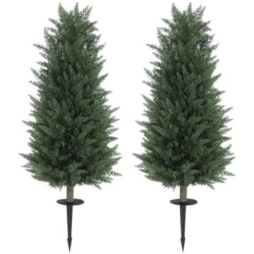 Mākslīgās cipreses, 2 gab., pa 831 lapai, Ø33 × 100 cm