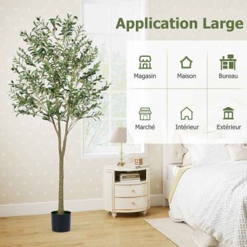 Artificial olive tree, 1296 leaves, 72 fruits