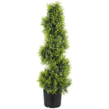 Mākslīgais spirālveida krūmveida augs, 693 lapas, Zaļa, Ø16,5 × 90 cm