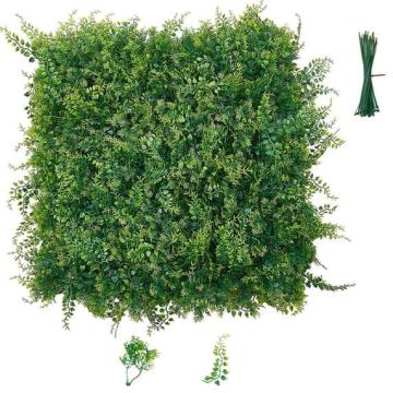 Панели искусственных растений VEVOR JN-SJC-12, 12 шт, Зелёные, 50,8 × 50,8 см