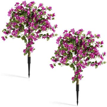 Artificial Bougainvillea Tree Set, 2 pcs