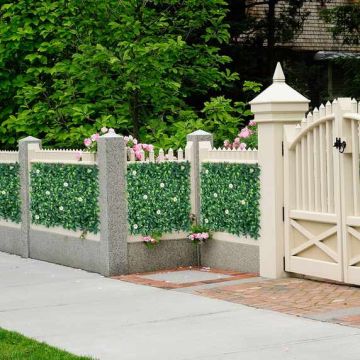 Artificial chamomile hedge nets, 12 pcs, 20 × 20 inches
