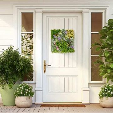 Artificial Greenery Wall Backdrops, 2 pcs, 50 × 50 cm