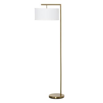 Stāvlampa Homcom 47x37x153cm, zelta/baltas krāsas