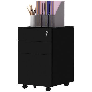 Шкаф для документов Vinsetto 37x43,5x60см, черного цвета
