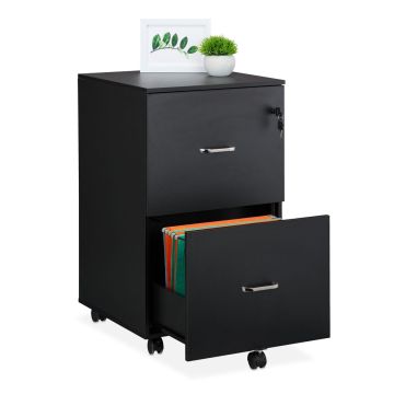 Dokumentu skapis Relaxdays 10051087_46, 2 atvilktnes, 43 × 72 × 46 cm