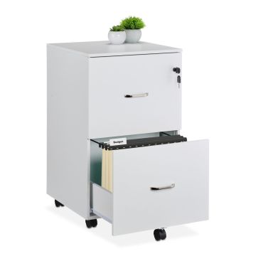 Dokumentu skapis Relaxdays 10051087_49, 2 atvilktnes, 43 × 72 × 46 cm