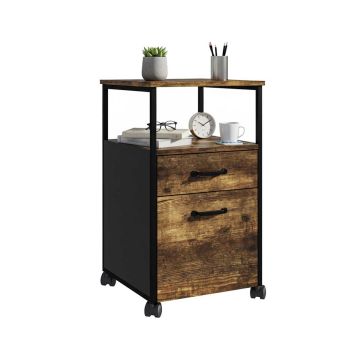 Dokumentu skapis Relaxdays 10052413_1509, 2 atvilktnes, 42 × 66,5 × 44 cm