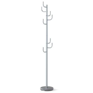 Clothes rack, 8 hooks, 27 × 119–175 cm