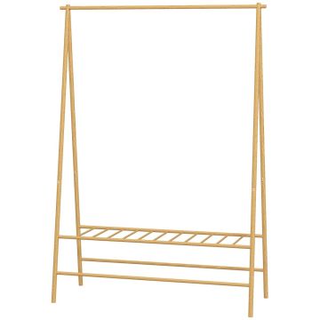 Вешалка для одежды Homcom 116x43,5x160cm, светло-коричневого цвета