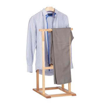 Drēbju statīvs Relaxdays 10021319.0, 2 šķērskoki, 3 daļas, Brūna, 47 × 102 × 50 cm