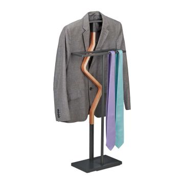 Drēbju statīvs Relaxdays 10046889.0, Pelēka/brūna, 47,5 × 107 × 20 cm