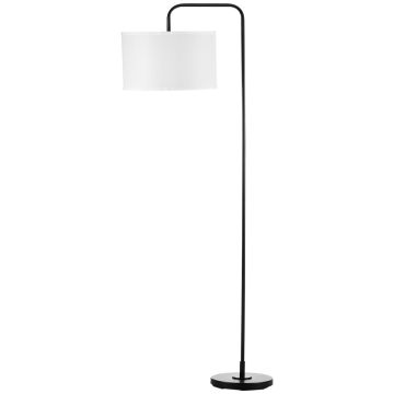 Grīdas lampa Homcom 64x38x163,5cm, melnas/baltas krāsas