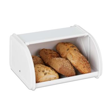 Maizes kaste Relaxdays 10030067.0, Balta, 26 × 13,5 × 21 cm