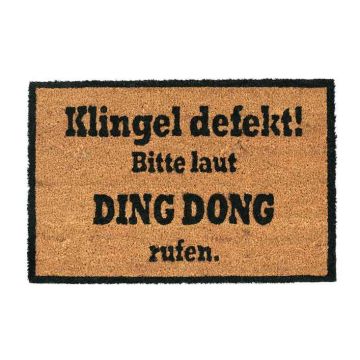 Durvju paklājiņš Relaxdays “Ding Dong” 10023846.0, 60 × 1,5 × 40 cm