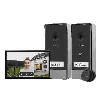Durvju zvana komplekts EZVIZ CS-HP7, 1 ekrāns, 2 durvju zvani